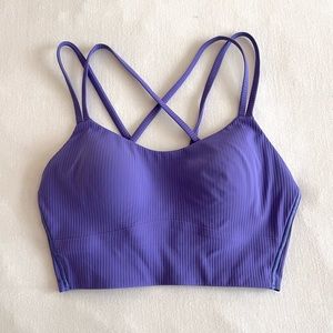 Lululemon like a cloud ribbed longline bra